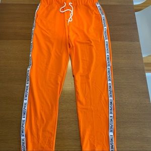NWOT orange drawstring sweatpants